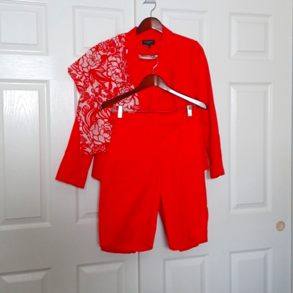 Talbots 3PC summer suit in coral - size 14P
